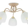 Lampa Sufitowa Tina Beżowa Szkło 5xE27 61 cm