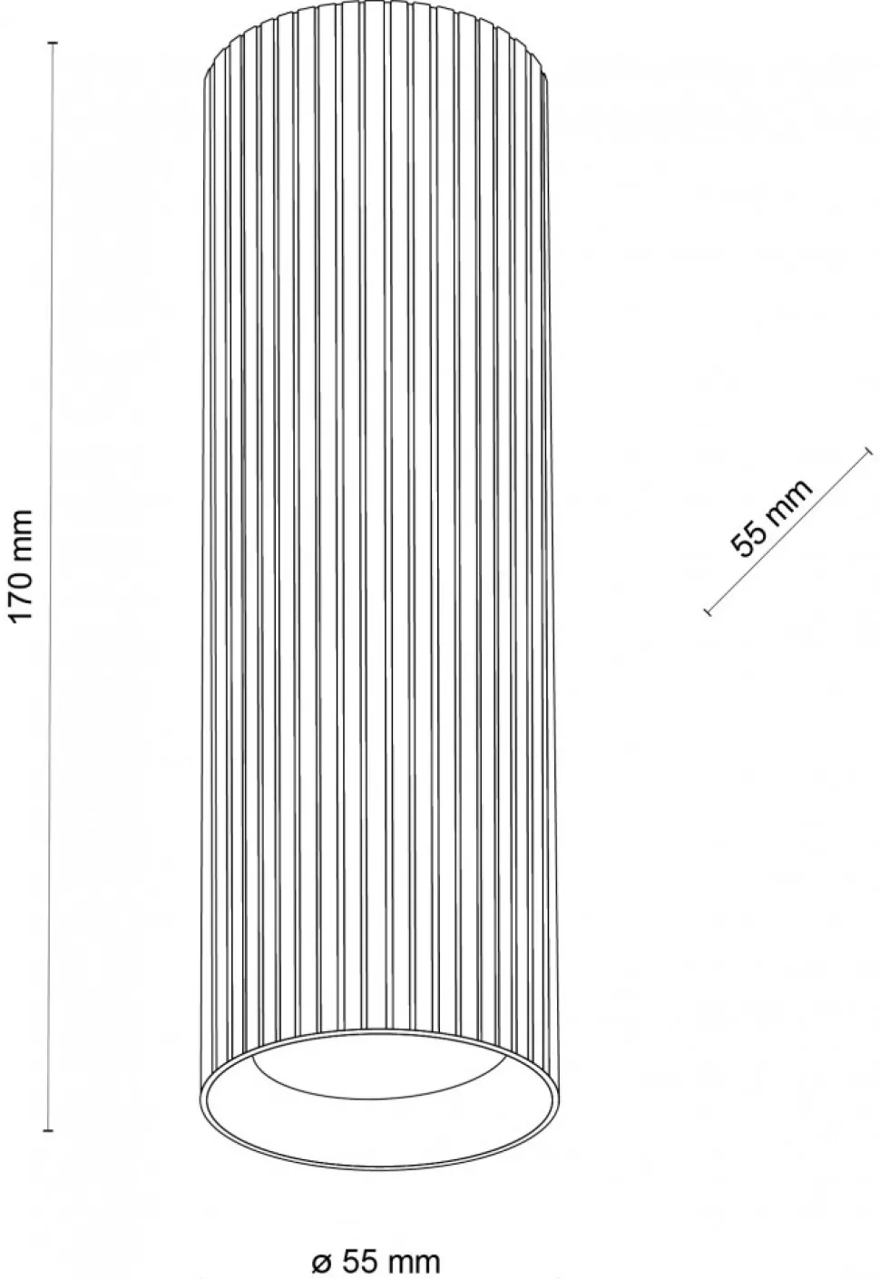 Lampa Sufitowa TUNE Biały 1xGU10 17cm