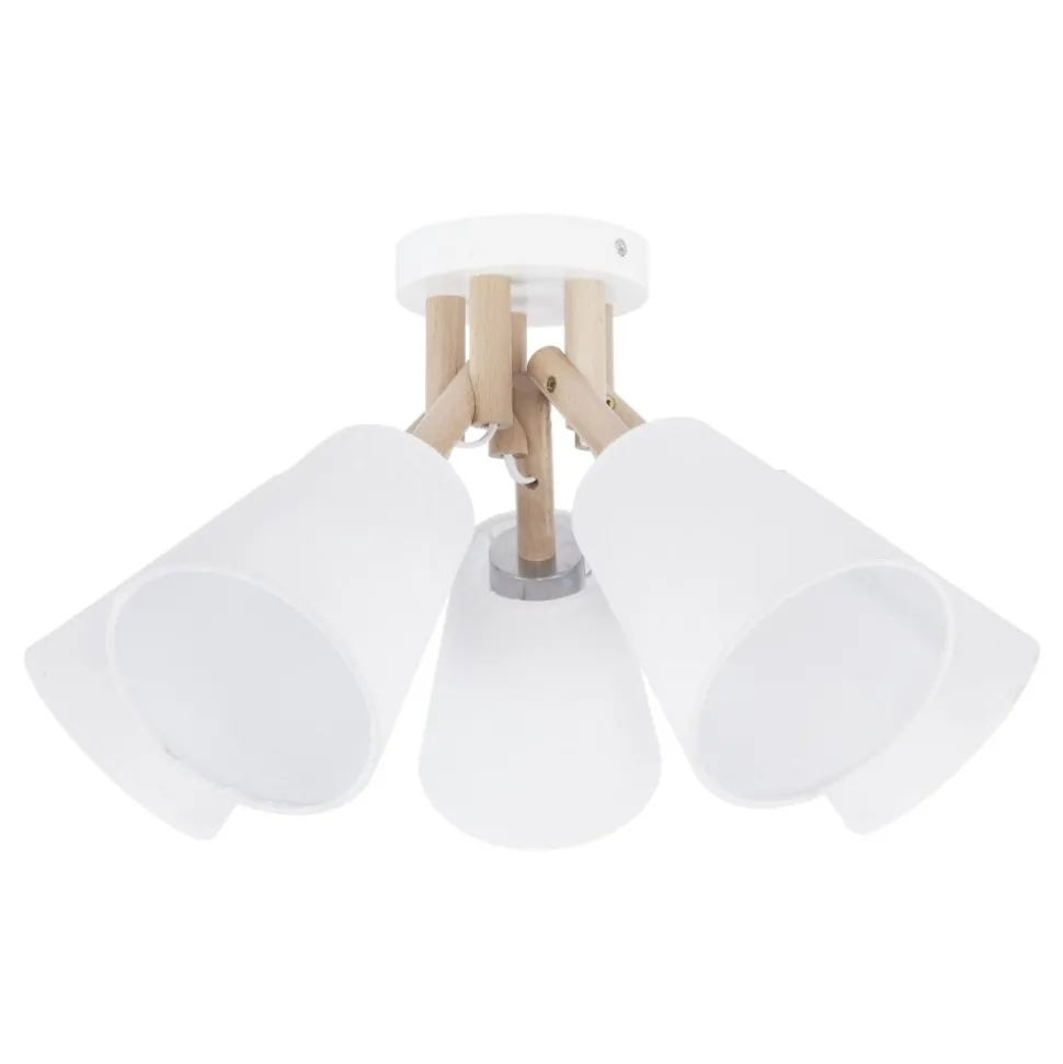 Lampa Sufitowa VAIO Brązowy Biały Abażury 5xE27