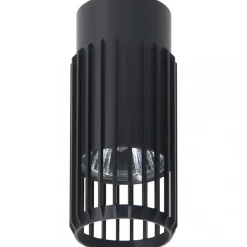 Lampa Sufitowa VERTICAL Czarny Metalowy Klosz 1xGU10 6x14cm
