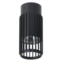 Lampa Sufitowa VERTICAL Czarny Metalowy Klosz 1xGU10 6x14cm