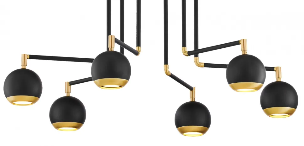 Lampa Sufitowa VILAR Czarny 6xGU10