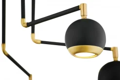 Lampa Sufitowa VILAR Czarny 6xGU10