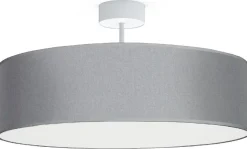 Lampa Sufitowa VIOLET Biały Szary Abażur 3xE27 50cm