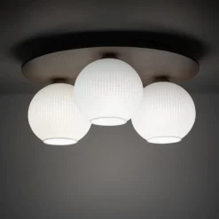Lampa sufitowa VIRLO biały klosz 3xE14