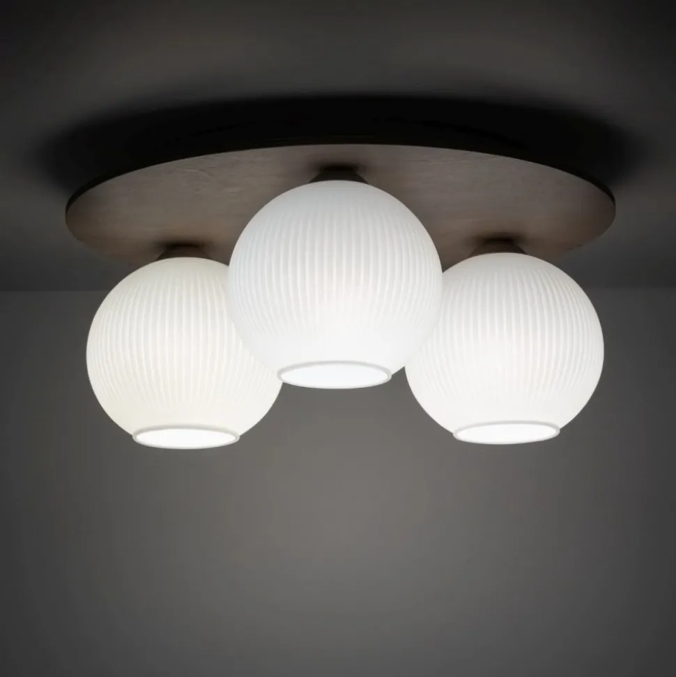 Lampa sufitowa VIRLO biały klosz 3xE14