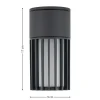 Lampa sufitowa zewnętrzna RIBO szara 1xE27 IP54
