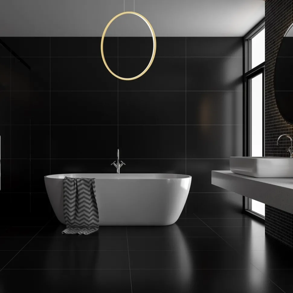 Lampa Wiszaca SATURNO Złoty 46W LED 80cm