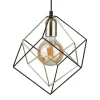 Lampa Wisząca ALAMBRE Czarny Złoty 1xE27