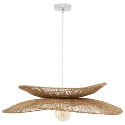 Lampa wisząca Alara beżowa z juty
