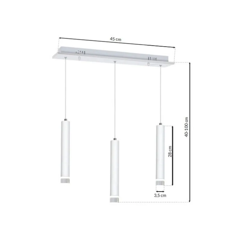 Lampa wisząca ALBA 3X5W LED