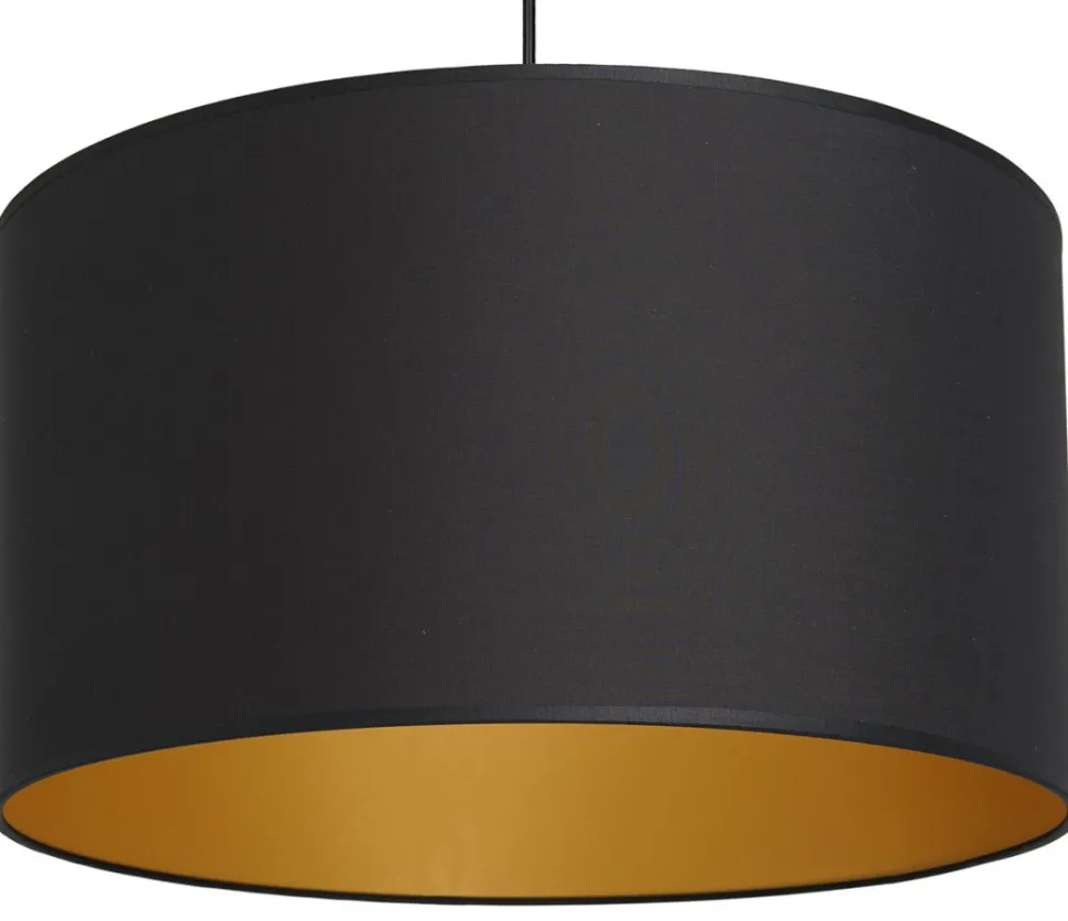 Lampa Wisząca ARDEN Czarny Złoty Abażur 1xE27 40cm