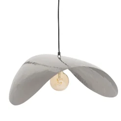 Lampa wisząca Arlo srebrna metalowa