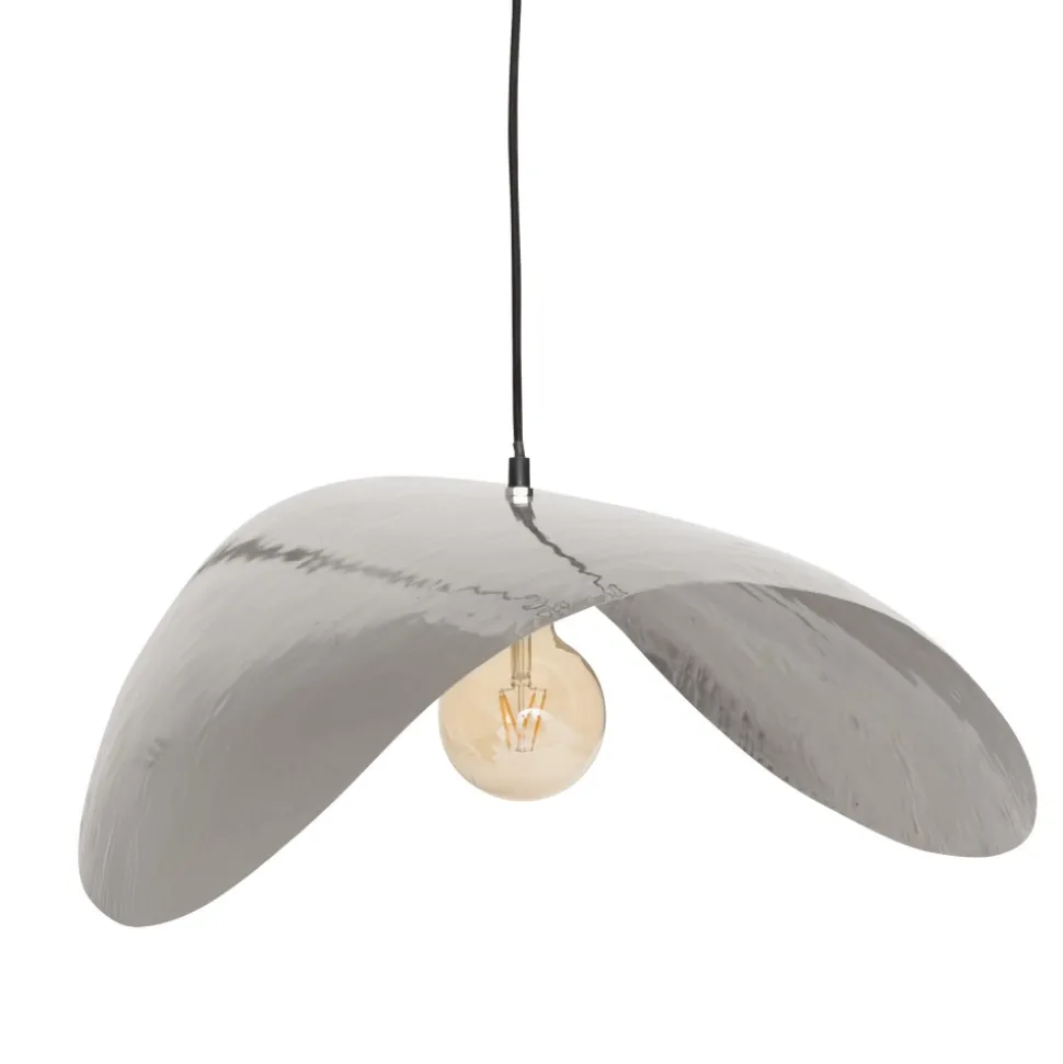 Lampa wisząca Arlo srebrna metalowa