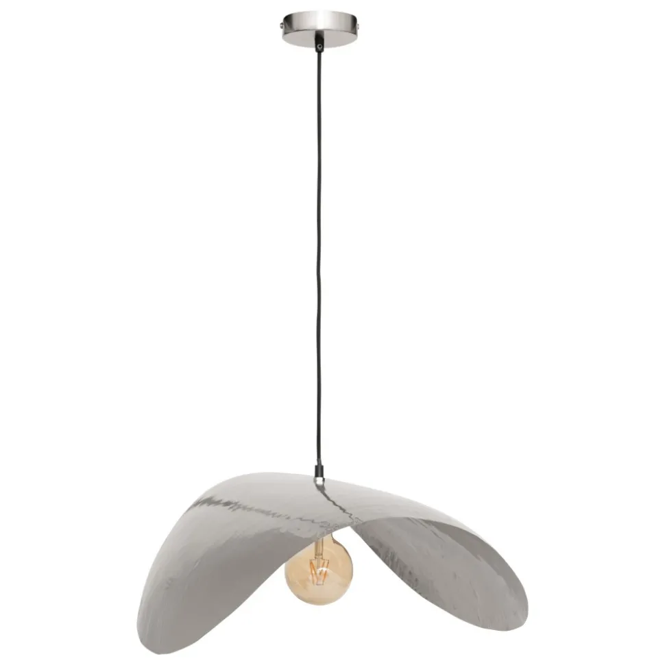 Lampa wisząca Arlo srebrna metalowa