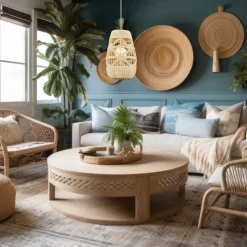 Lampa Wisząca ARONA Abażur Beżowy 1xG9 25cm