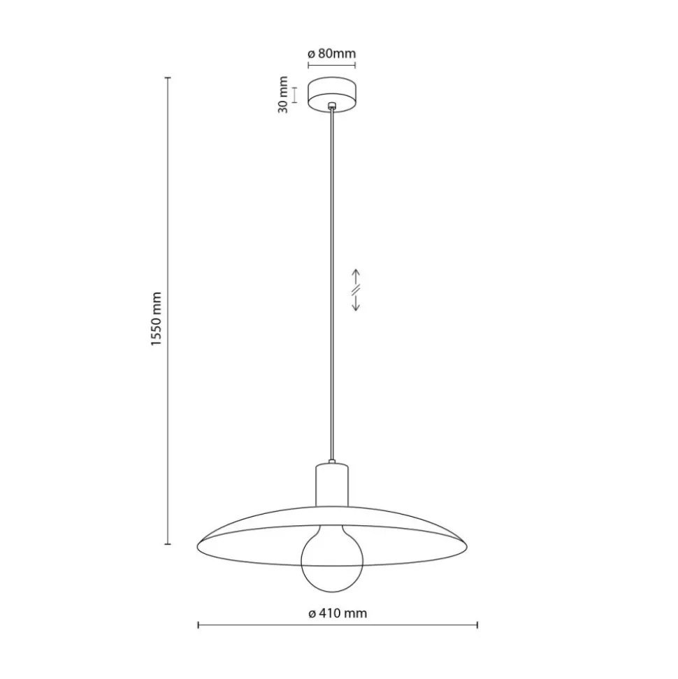 Lampa wisząca ASTRA ceglasta 1xE27