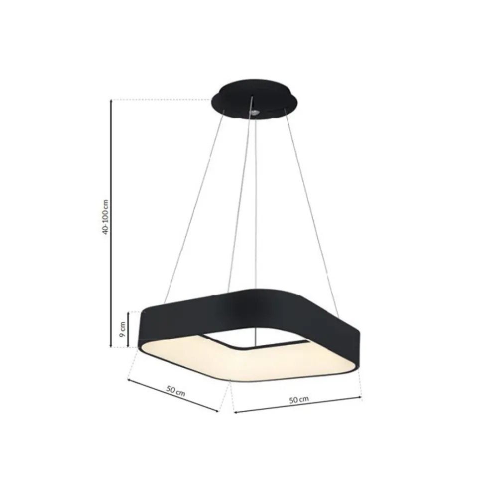 LAMPA WISZĄCA ASTRO BLACK 24W LED