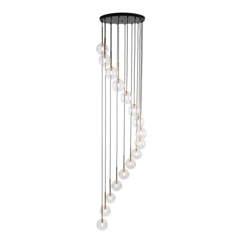 Lampa wisząca AURORA czarna 16xG9