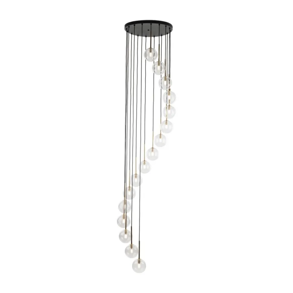 Lampa wisząca AURORA czarna 16xG9