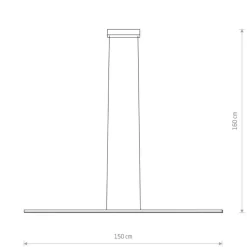 Lampa wisząca BAR LED M biała 32W 4000K
