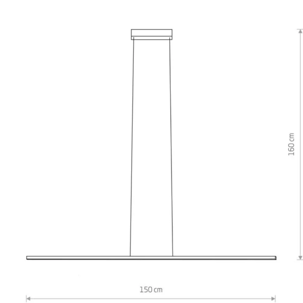 Lampa wisząca BAR LED M oliwka 32W 3000K