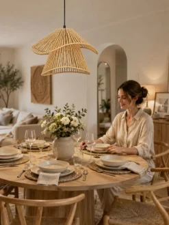 Lampa wisząca BOHO podwójna 40 cm