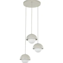 Lampa wisząca BONO beżowa 3xG9