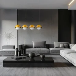 Lampa wisząca BONO ochra 4xG9