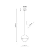 Lampa wisząca BONO ochra 1xG9