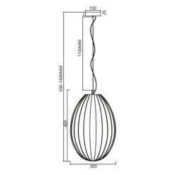 Lampa Wisząca BRAGA Biały Szklany Klosz 1xE27 30cm