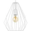 Lampa wisząca BRYLANT Biała Druciana