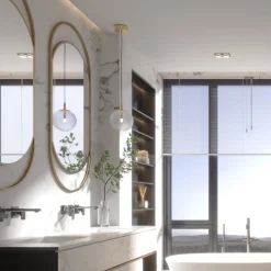 Lampa wisząca CADIX złota 1xG9