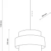 Lampa Wisząca CALISTO Biały Abażur 3xE27 50cm