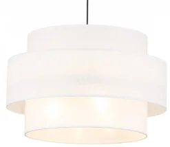 Lampa Wisząca CALISTO Biały Abażur 3xE27 50cm