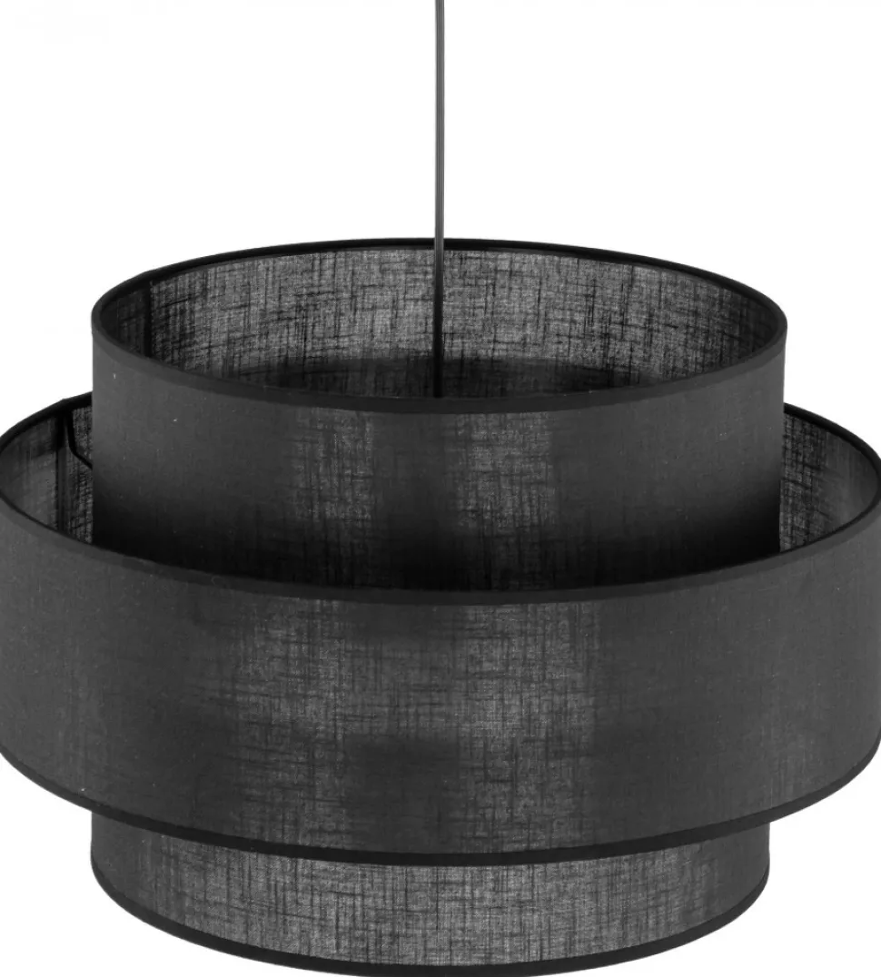 Lampa Wisząca CALISTO Czarny Abażur 1xE27 50cm