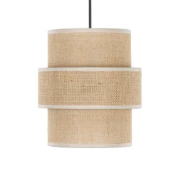 Lampa Wisząca CALISTO Juta Abażury 3xE27