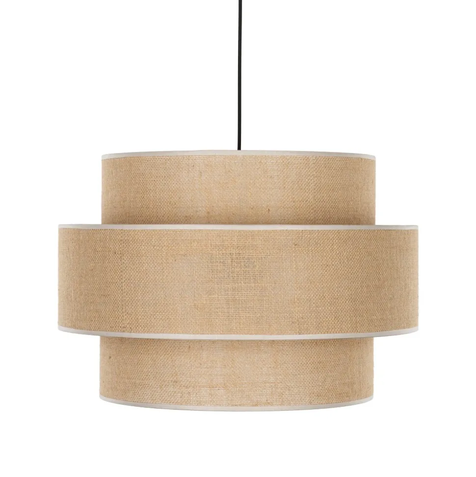 Lampa Wisząca CALISTO Juta Abażur 3xE27 50 cm