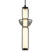 Lampa Wisząca CAMPO Czarny Szklany Klosz 19W LED 12cm