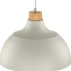Lampa Wisząca CAP Beżowy Metalowy Klosz 1xE27 34cm