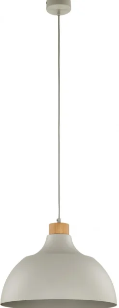 Lampa Wisząca CAP Beżowy Metalowy Klosz 1xE27 34cm