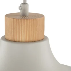 Lampa Wisząca CAP Beżowy Metalowy Klosz 1xE27 34cm