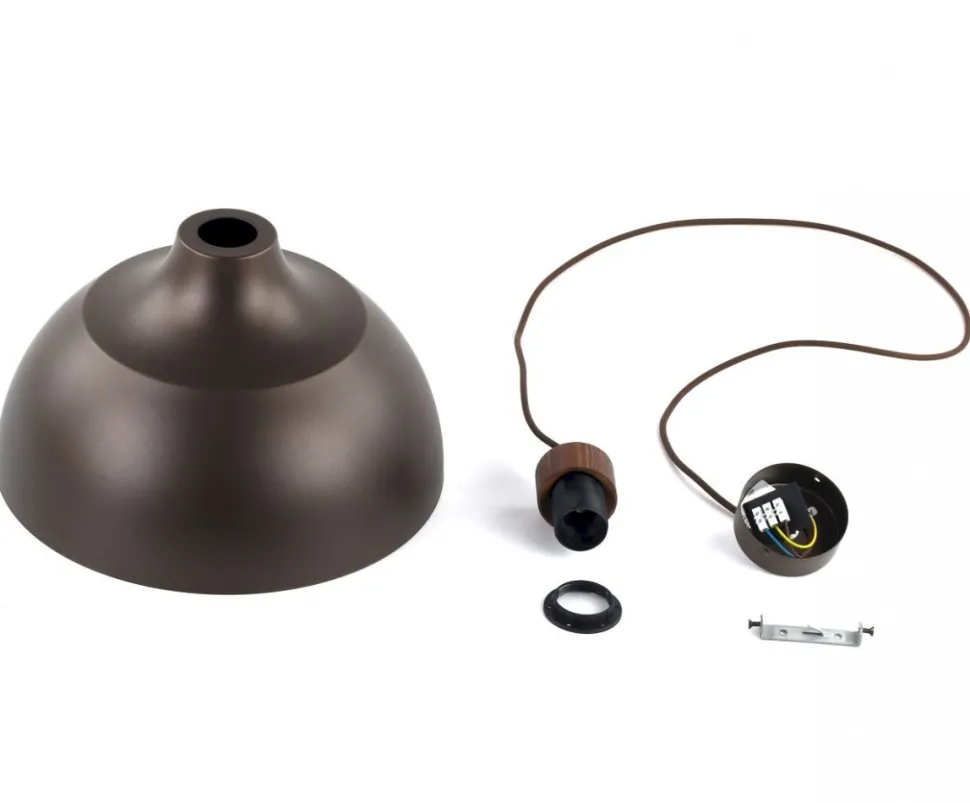Lampa wisząca CAP brązowa 1xE27 34 cm