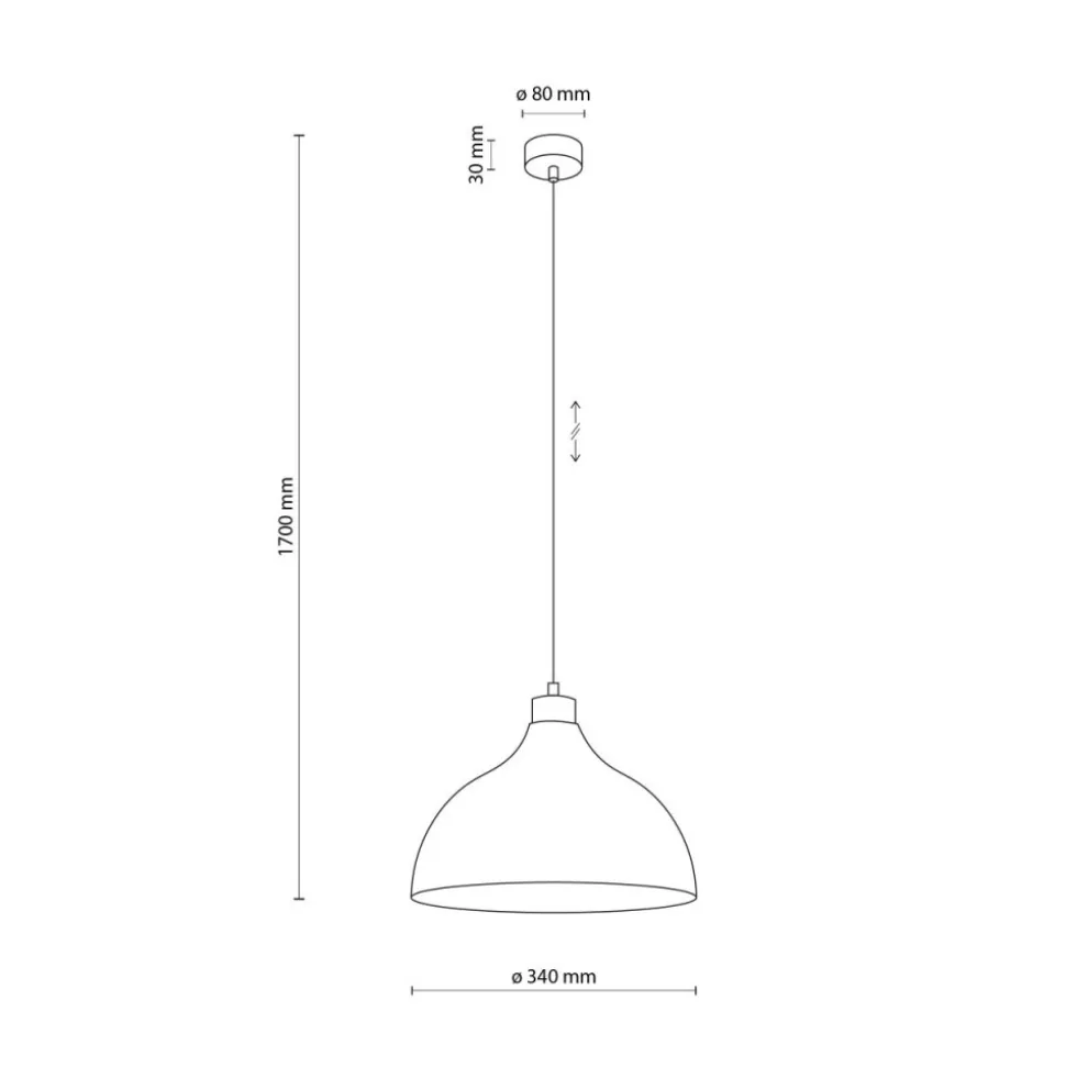 Lampa wisząca CAP sabia beżowa 1xE27