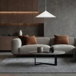 Lampa wisząca CAPITAL Biała Metalowa 1xGX53 60cm