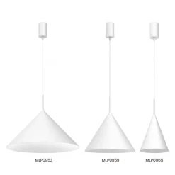 Lampa wisząca CAPITAL Biała Metalowa 1xGX53 32cm