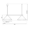 Lampa wisząca CAPITAL Czarna Złota Metalowa 2xGX53