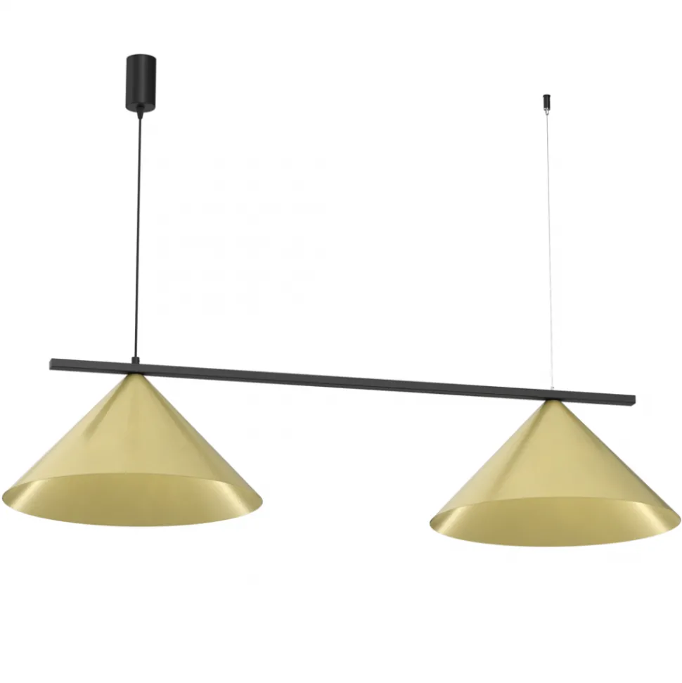 Lampa wisząca CAPITAL Czarna Złota Metalowa 2xGX53