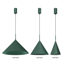 Lampa wisząca CAPITAL Zielona Metalowa 1xGX53 46cm