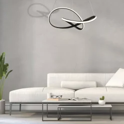 Lampa wisząca CAPPIO czarna 36W LED